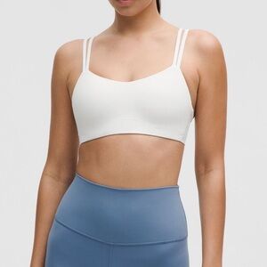 Lululemon White like a cloud bra